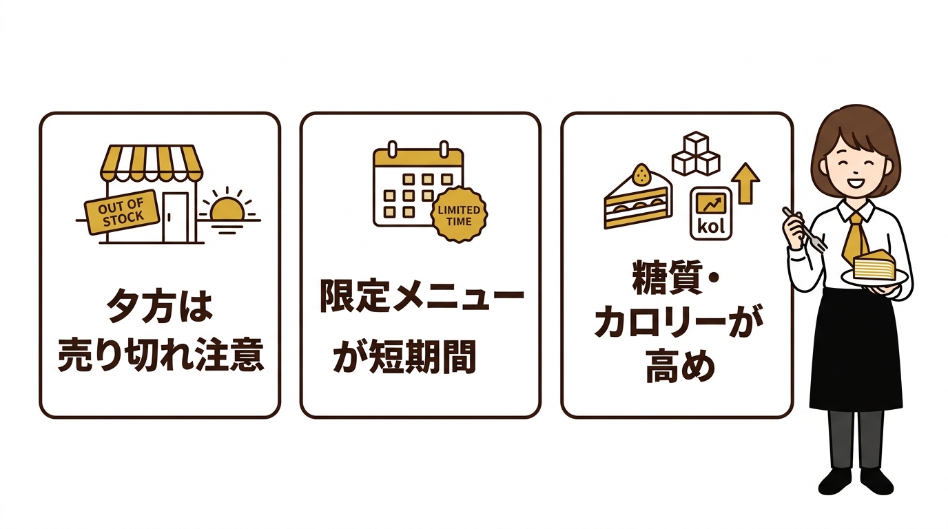 ドトールのケーキで気になるデメリット3つ