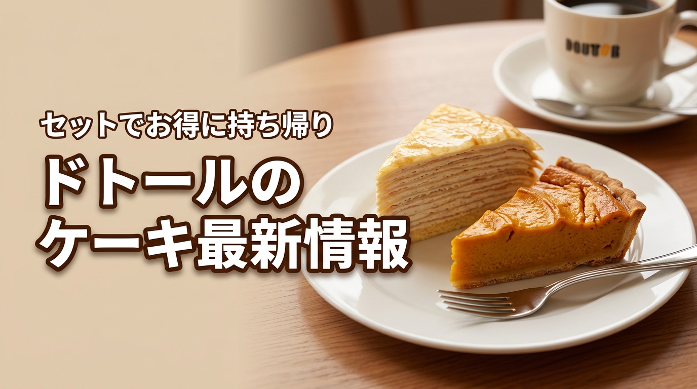 ドトールのケーキはテイクアウトも可能！損しないセット価格や最新メニューを紹介
